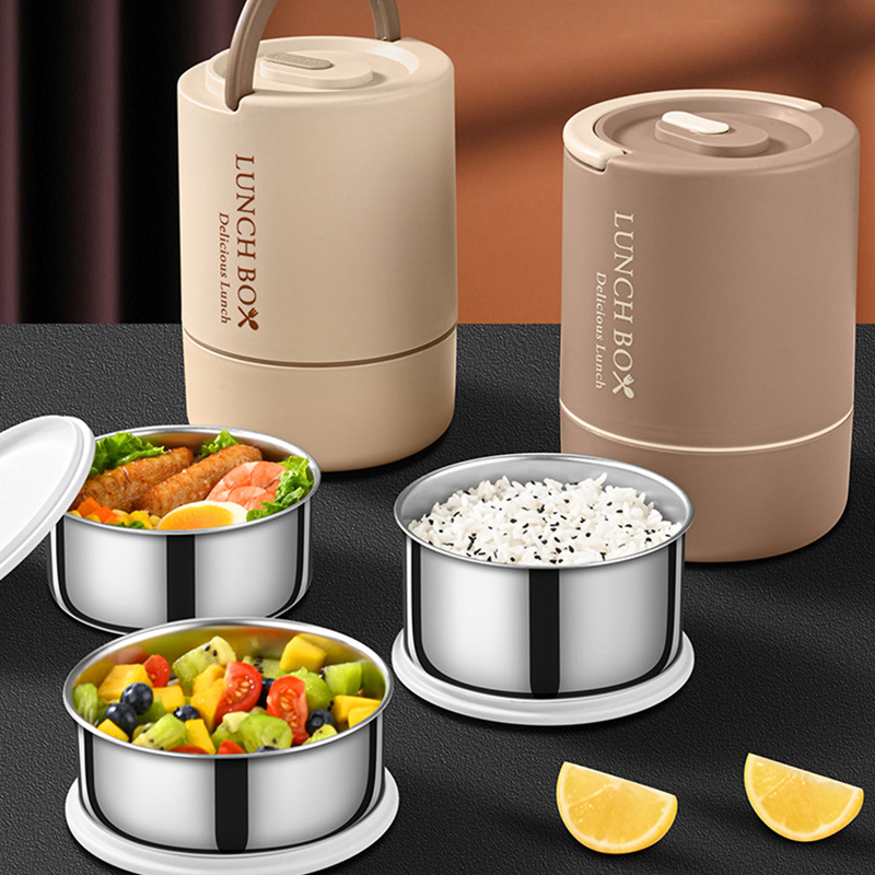 Bento Box Two Tier - 4pcs set Portable Lunch Container Set