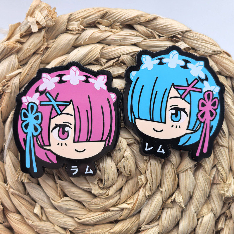 Ram Rem Metal Badges Anime Re: - Japan Lifestyle review and price