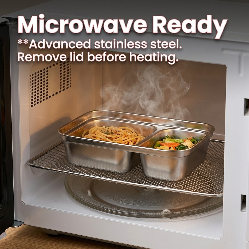 Microwave Safe 304 Stainless S - Bento Box Two Tier review and price