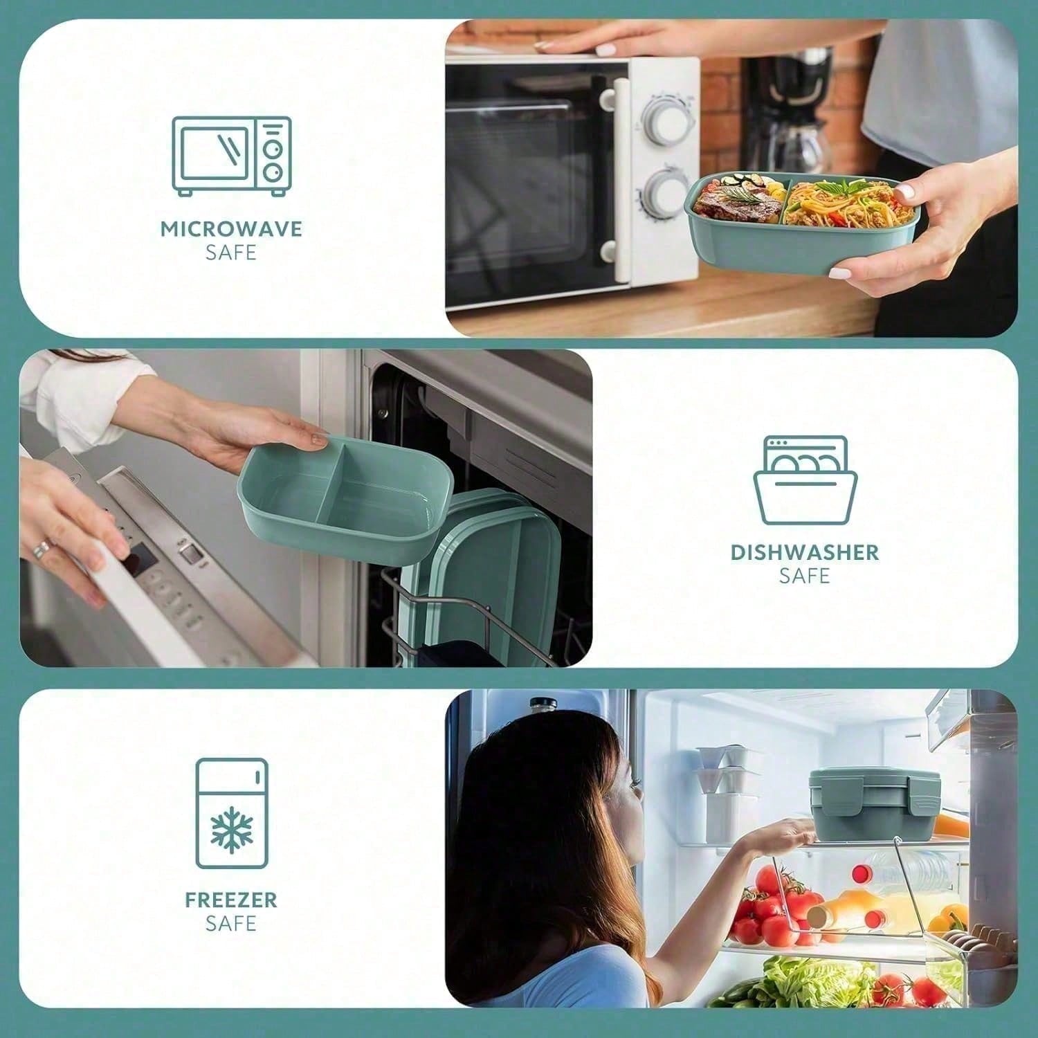Secure Closure Lunch Box With  - Bento Box Two Tier review and price