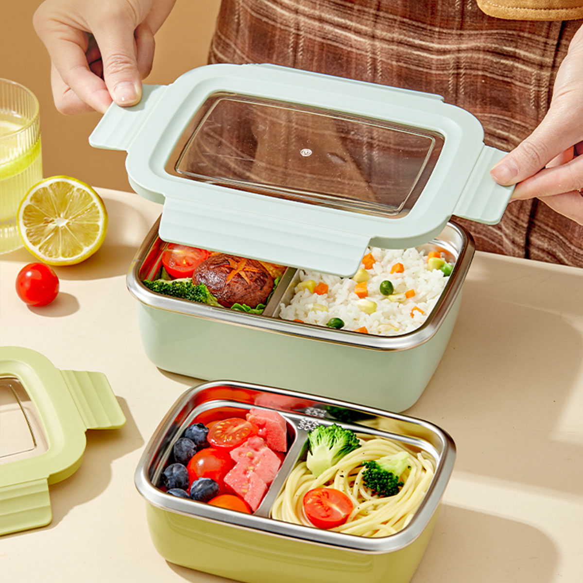 Microwave 304 Stainless Steel  - Bento Box Two Tier review and price