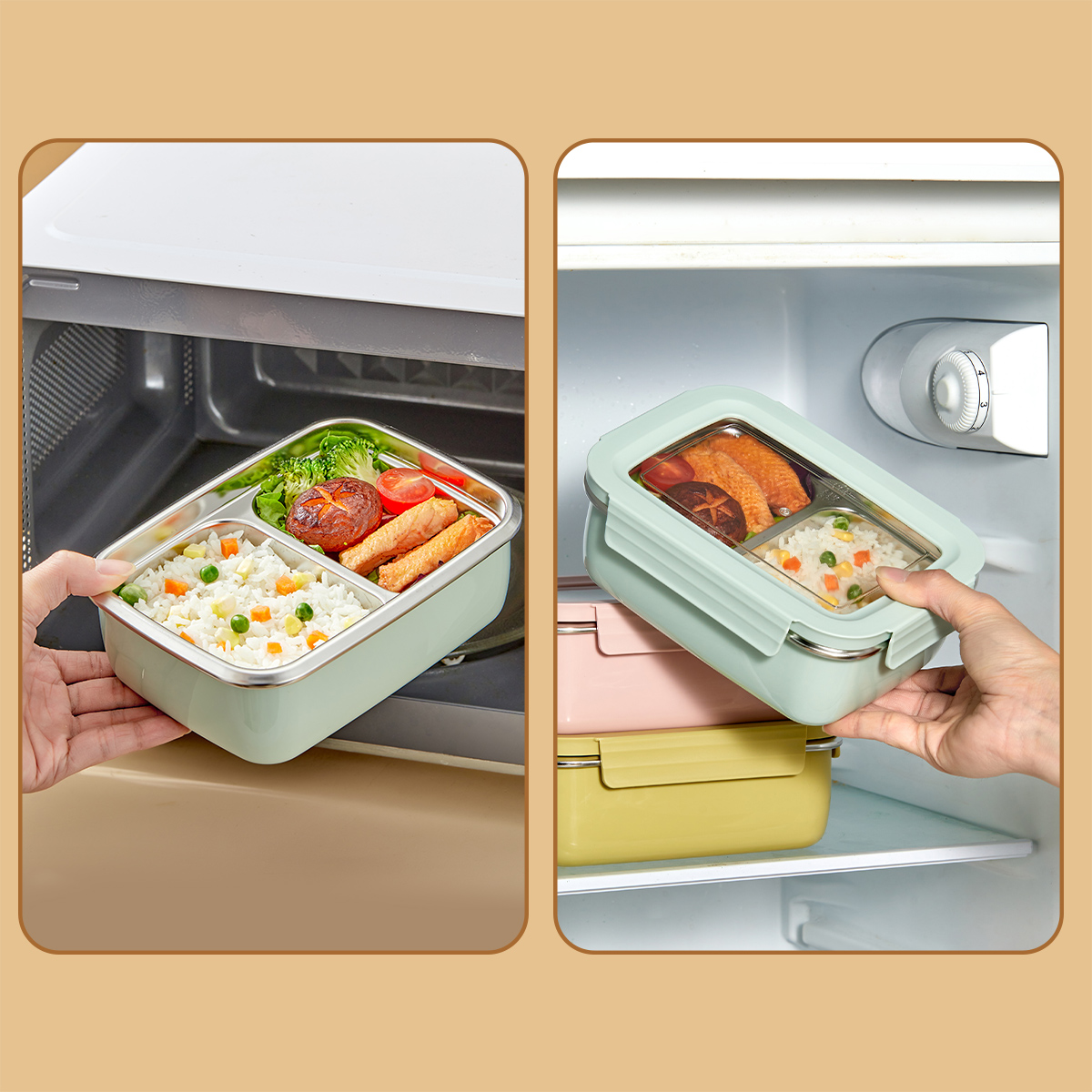 Microwave 304 Stainless Steel  - Bento Box Two Tier review and price