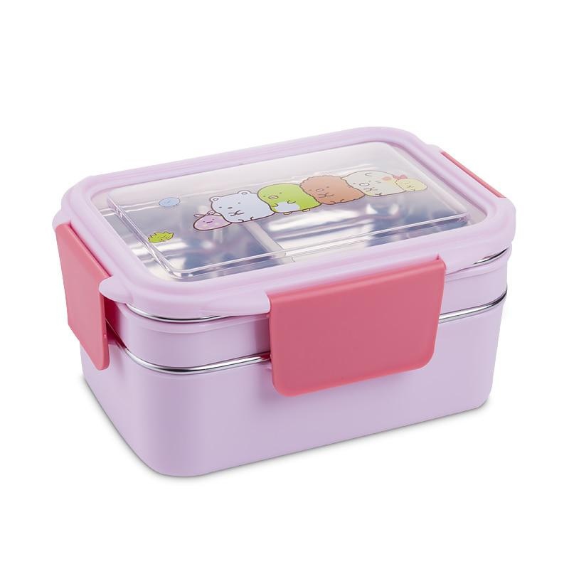 With Random Pattern Cartoon Lu - Bento Box Two Tier review and price