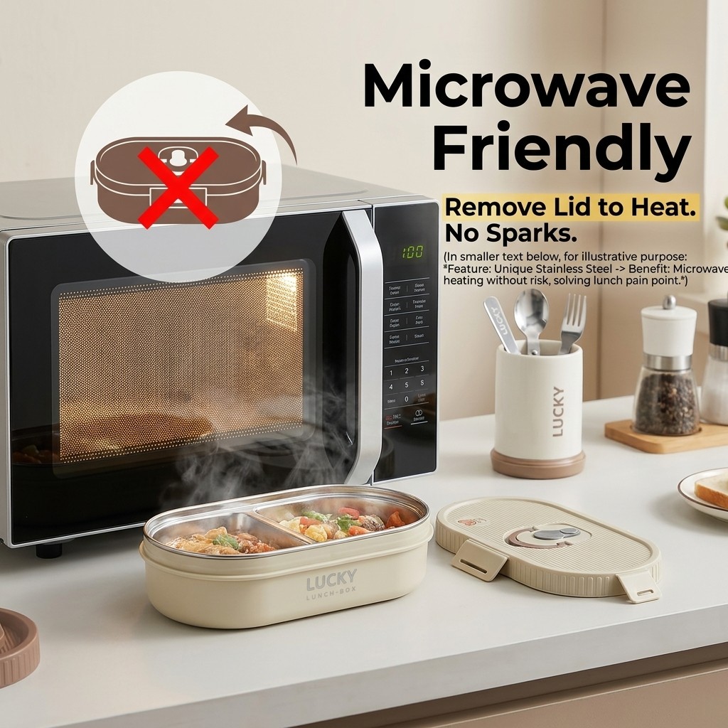 Microwave Safe 304 Stainless S - Bento Box Two Tier review and price