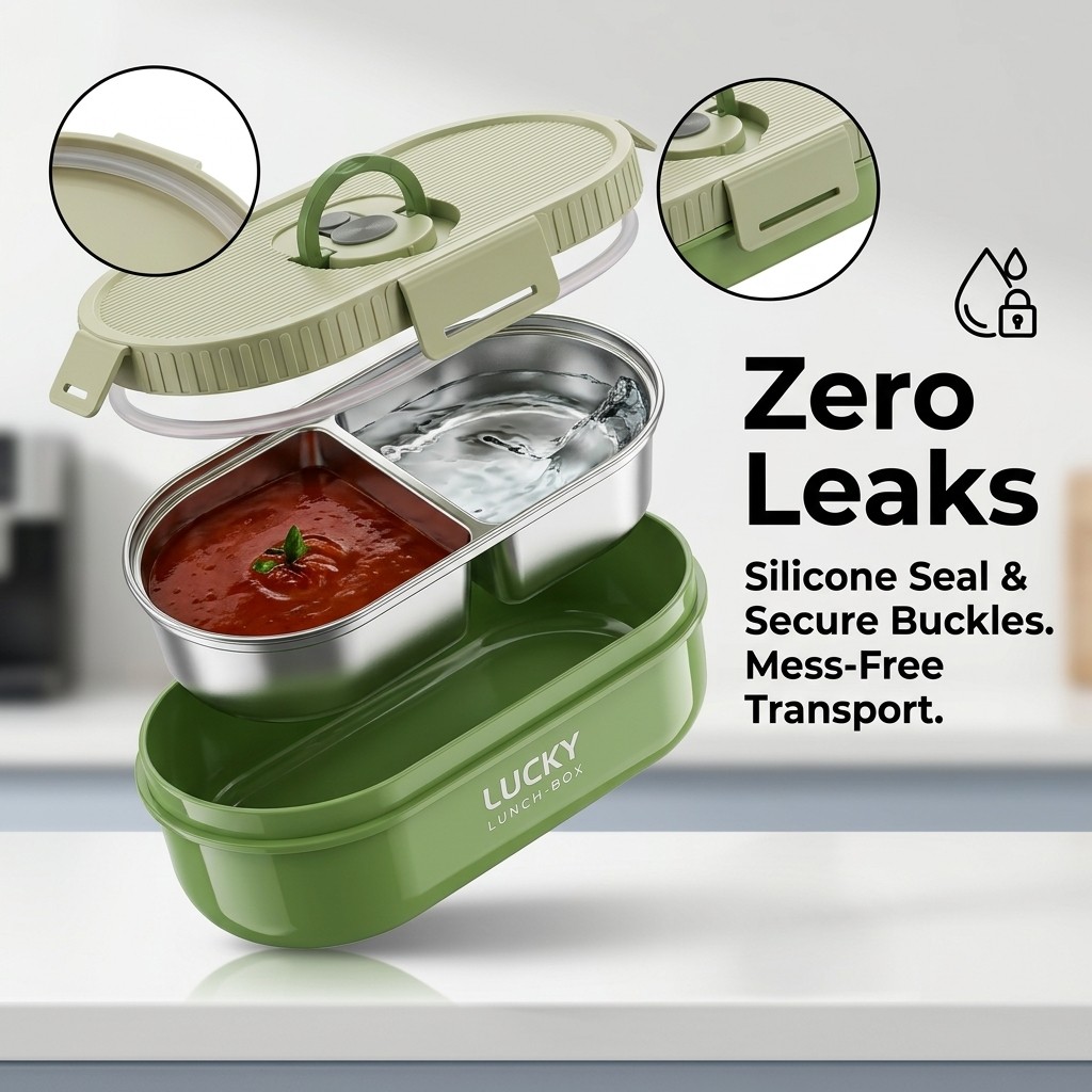 Microwave Safe 304 Stainless S - Bento Box Two Tier review and price