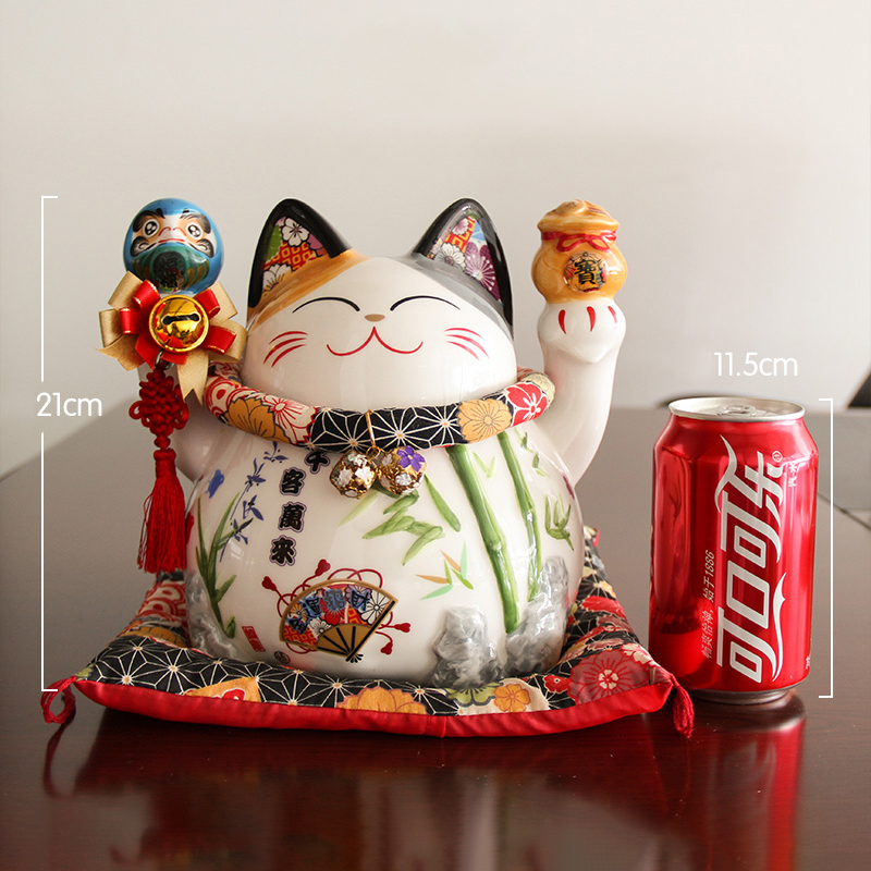 8 Inch Ceramic Lucky Cat Manek - Japan Lifestyle review and price
