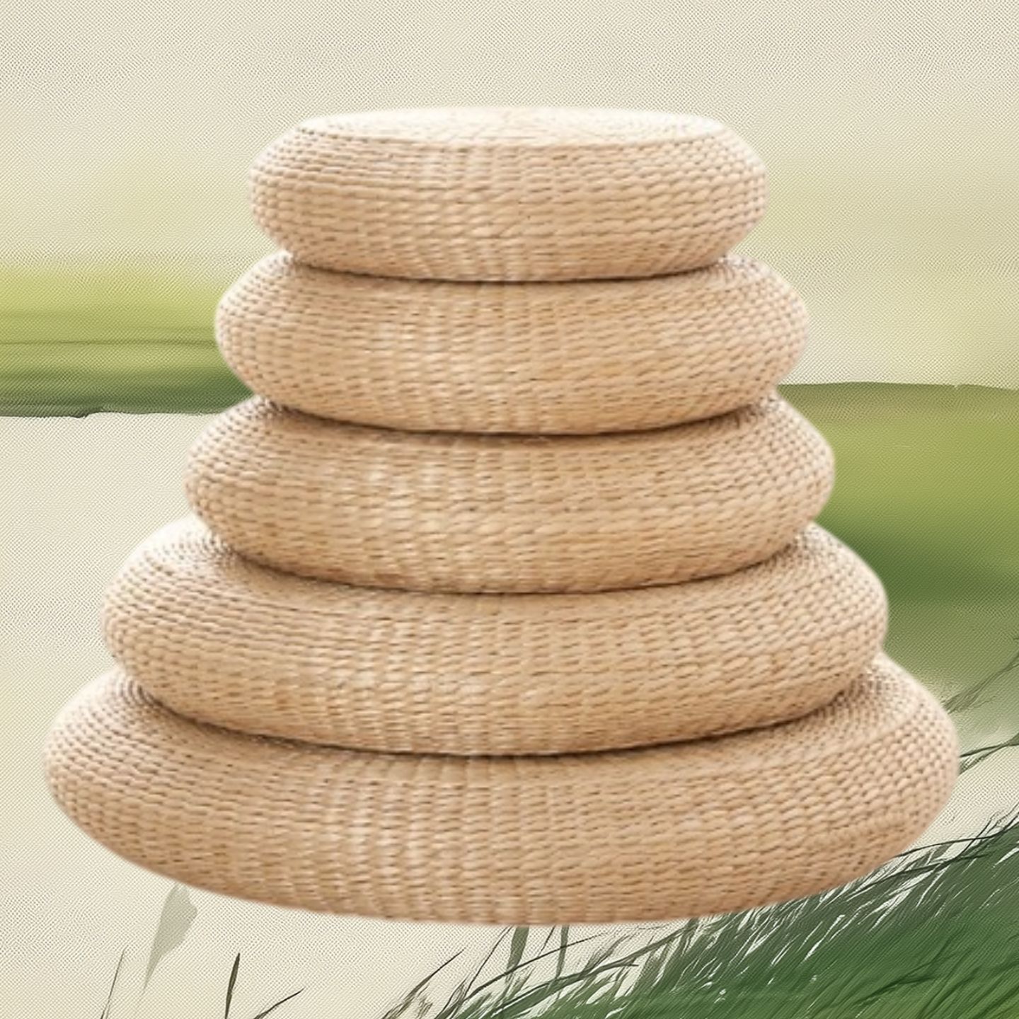 Hand-Woven Rush Straw Round Se - Tatami Mat Rush review and price