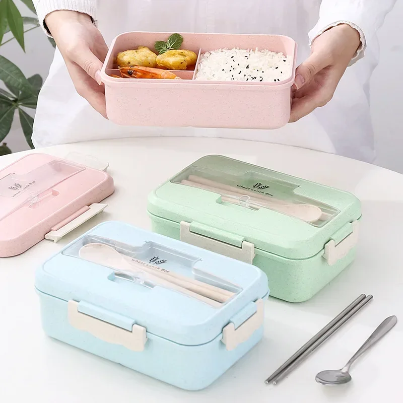 Microwave Lunch Box Wheat Stra - Bento Box Two Tier review and price