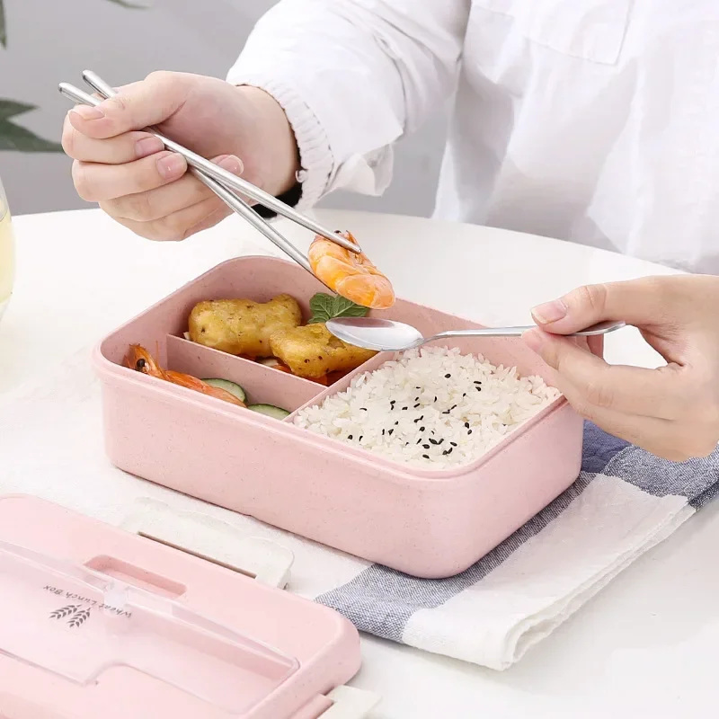 Microwave Lunch Box Wheat Stra - Bento Box Two Tier review and price